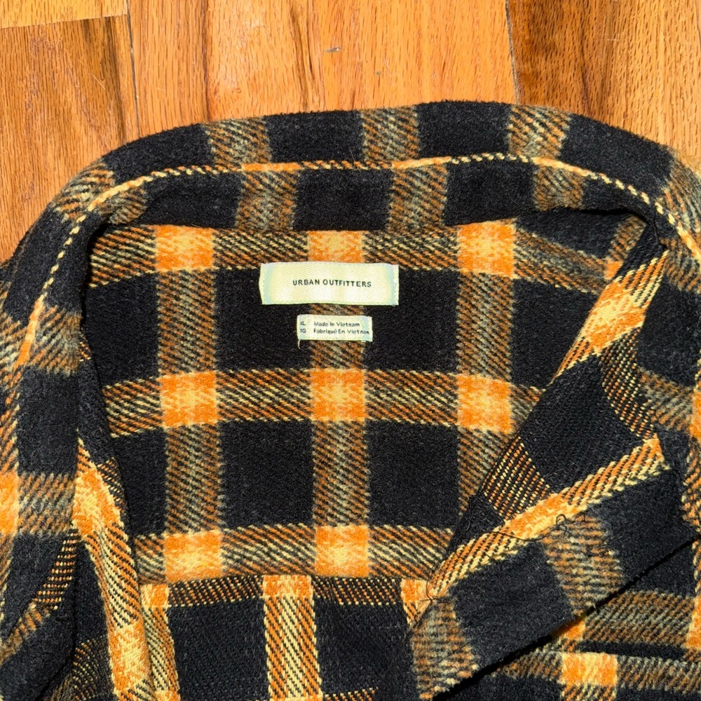 Urban Outfitters Black and Yellow Checkered Shirt - Picture 2 of 2